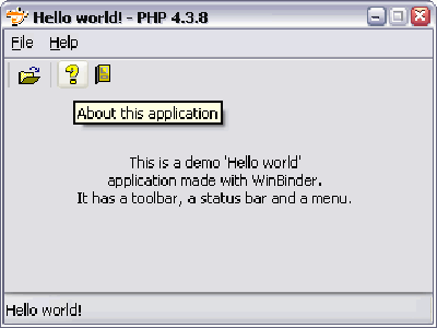 Winbinder  - Windows GUI-Anwendungen mit PHP entwickeln 
