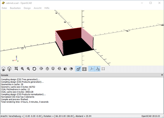 OpenSCAD - 3D-Modelle programmieren