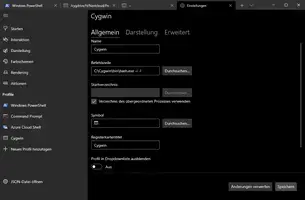 Windows-Terminal mit Cygwin