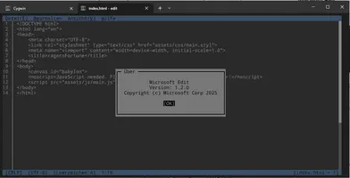 Microsoft Edit - Terminal Editor von Microsoft