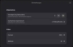 Kooha - Simpler Screen Recorder für Linux